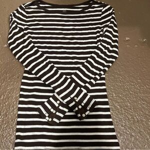 Gap Brown Striped Long Sleeve